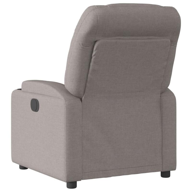 Loungefauteuil – Loungestoel – Relaxstoel – Fauteuil – Accentstoel – Verstelbare Armleuningen – Lichtgewicht Stof Taupe