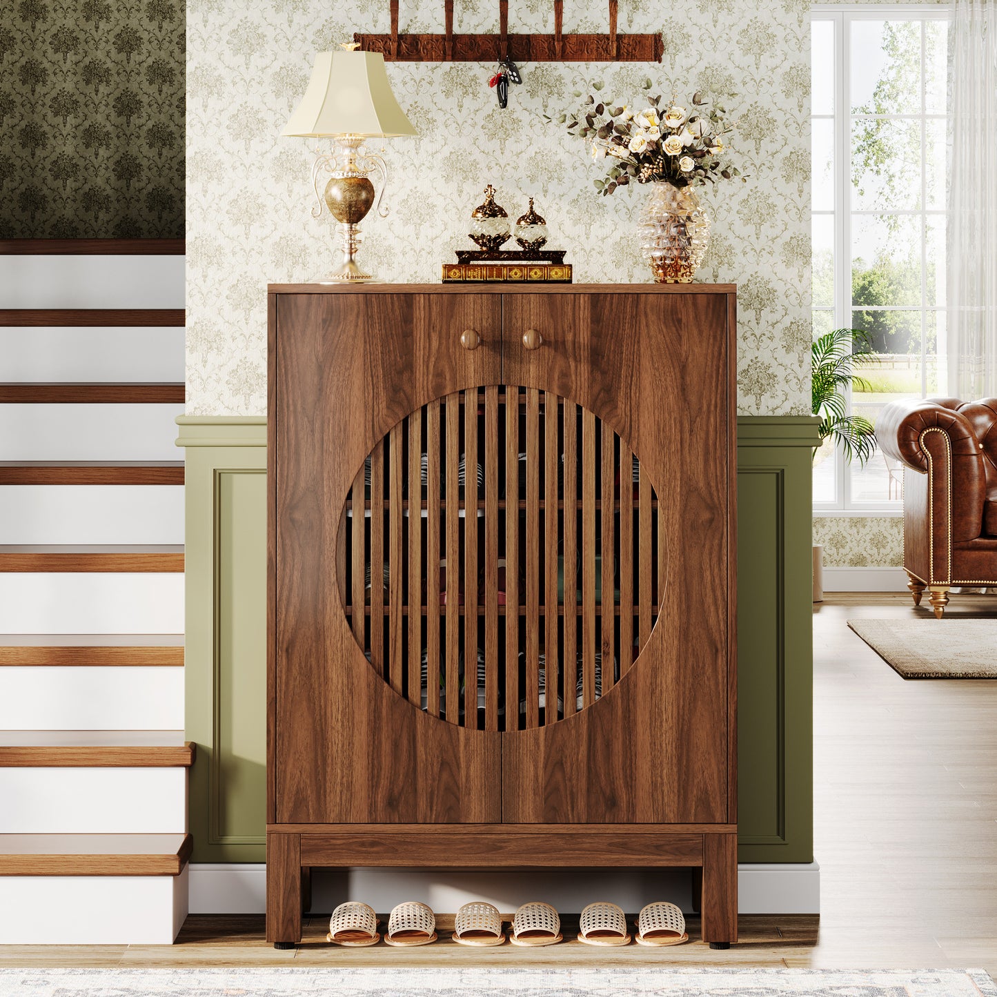 nachtkastje – bijzettafel – ladekastje – nachtkast – salontafel – massief hout – 2 ruime lades – volledig gemonteerd – walnoot