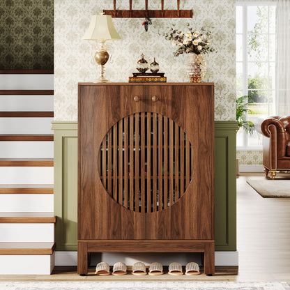 nachtkastje – bijzettafel – ladekastje – nachtkast – salontafel – massief hout – 2 ruime lades – volledig gemonteerd – walnoot