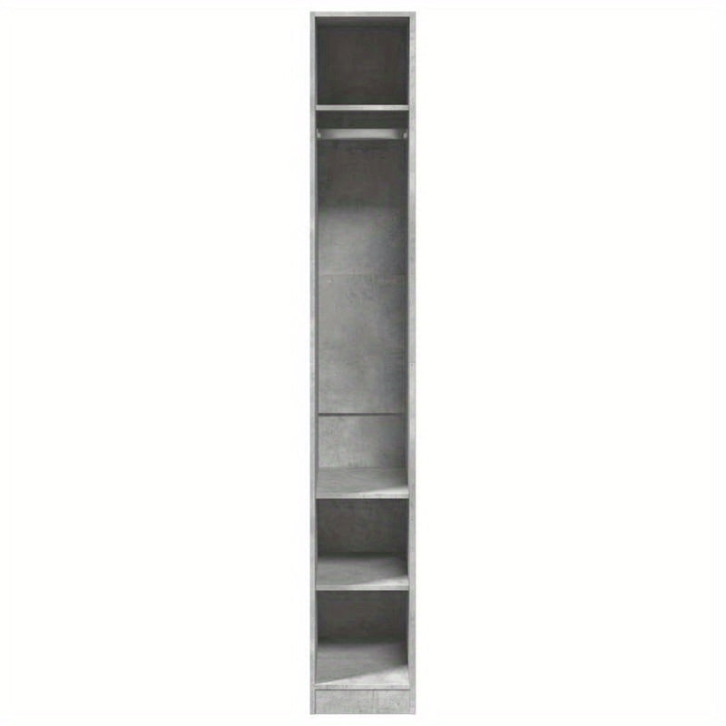 Wardrobe 30X50X200 Cm Treated Wood Concrete Gray