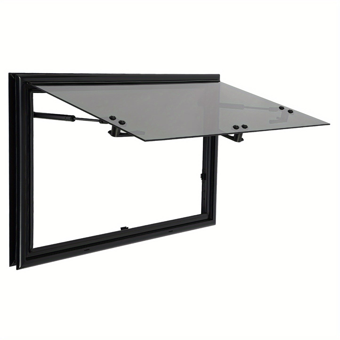 Dakraam Camper – Uitzetraam Caravan – Dakluik RV – Raam Met Hor – Inbouwraam 700x450mm – Aluminium Frame – Gehard Glas – 85° Verstelbaar