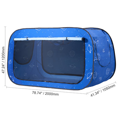 Bedtent – Bedkooi – Slaap Tent – Privacy Tent – Lichtdichte Tent – 200x105x120 cm – Ademend Met Dubbel Gaas
