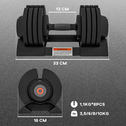 Verstelbare Dumbbell – Dumbbell Voor Vrouwen – Gewicht Verstelbaar – Fitness Gewicht – Workout Dumbbell – Compact Design – Comfortabele Padding