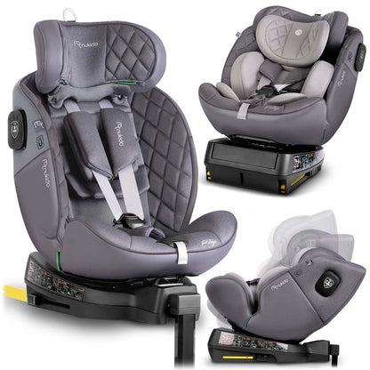 Autostoeltje – Kinderzitje – Autozitje – Zitverhoger – Groeistoel – ISOFIX Bevestiging – 360° Draaibaar – Geschikt 0-12 Jaar (40-150 cm)