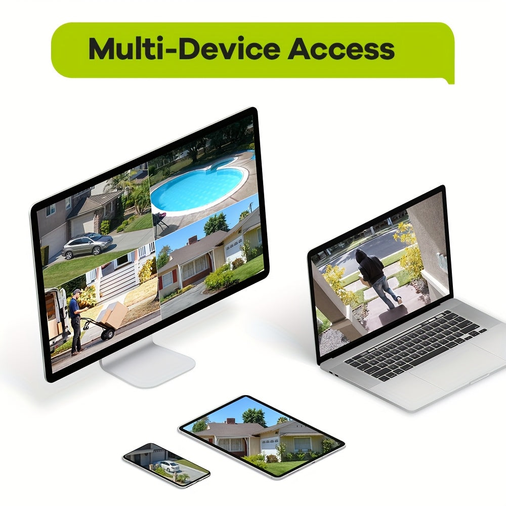 Bewakingscamera Set – Beveiligingscamera Set – Camerabewaking – CCTV Camera – Surveillance Camera – 5MP HD Camera’s – Geluidsopname – PoE Aansluiting – 8-Kanaals NVR Zonder HDD