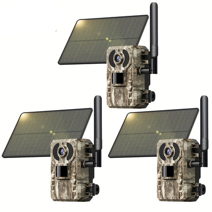 4G Jachtcamera – Wildcamera – Trailcamera – Natuurcamera – Beveiligingscamera – Solar Energie – 2K HD Live Streaming
