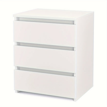 Nachtkastje – Nachtkastjes – Bedkastje – Bijzettafel – Opbergkast – Modern Scandinavisch – 3 Lades – Compact en Ruimtebesparend