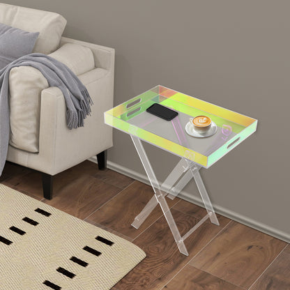 Klaptafel – Vouwtafel – Opvouwbare Tafel – Inklapbare Tafel – Plooitafel – Stevig Tot 10 kg – Ruimtebesparend & Eenvoudig Inklapbaar