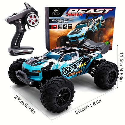 RC Auto – Bestuurbare Auto – RC Truck – Afstandsbestuurbare Auto – 1:16 Schaal – Brushless Motor 4000KV – Dual Batterijen – 75 km/h – 4WD