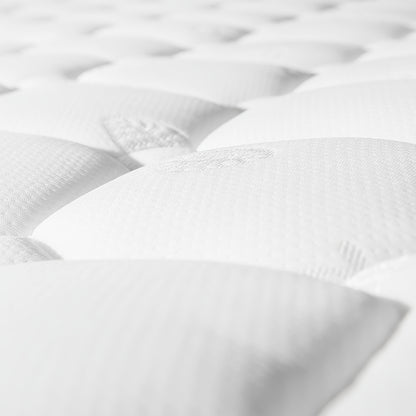 Matras – Pocketvering Matras – 7-Zone Matras – Koudschuim Matras – Tweepersoonsmatras – 160x200 cm – Hardheid H3 – Gewatteerde Microfiber Hoes