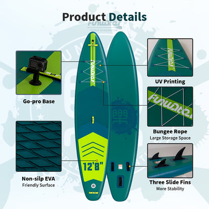 Paddleboard – SUP board – Stand Up Paddleboard – Suppen – Opblaasbaar Paddle Board – 385x85x15 cm – Duurzaam PVC Materiaal – Lichtgewicht & Draagbaar