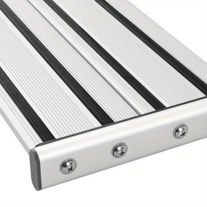 Aluminium Opstapje RV – Opklapbare Campertrap – Metalen Stap – Motorhome Stap – Niet-slip Platform – Lichtgewicht Aluminium – Draagvermogen 150 kg