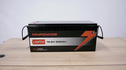 Lithium Accu 12V 200Ah – LiFePO4 Batterij – Camper Accu – Zonne-energie Accu – Bootaccu – 4000+ Diepcycli – Onderhoudsvrij & Veilig