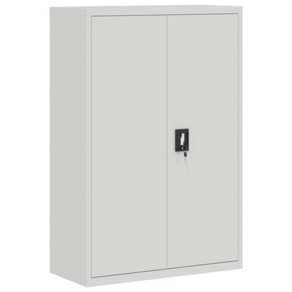 Dossierkast – Archiefkast – Mappenkast – Opbergkast – Documentenkast – Grijs Staal – 90x40x140 cm – Duurzaam & Stevig