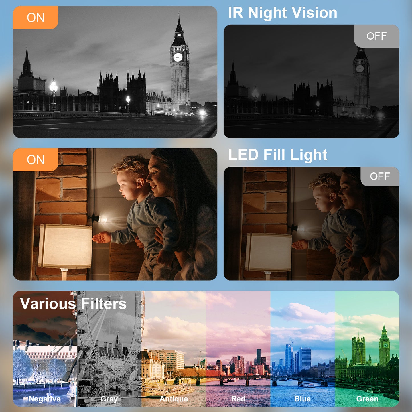 8K Videocamera – Camcorder – Vlogcamera – Digitale Camera – Nachtcamera – 64MP Fotoresolutie – Infrarood Nachtzicht – Zwart
