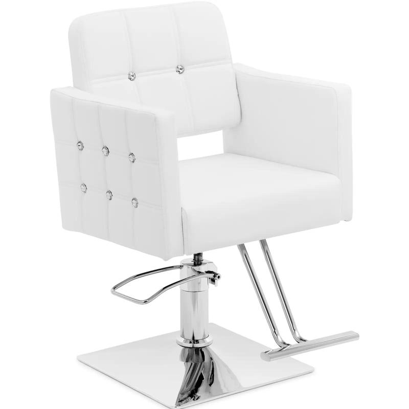 Barber Cosmetic Chair with Footrest Physa COTTAM - White - QUORE