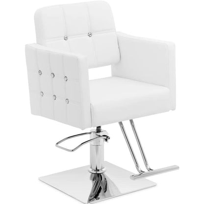 Barber Cosmetic Chair with Footrest Physa COTTAM - White - QUORE
