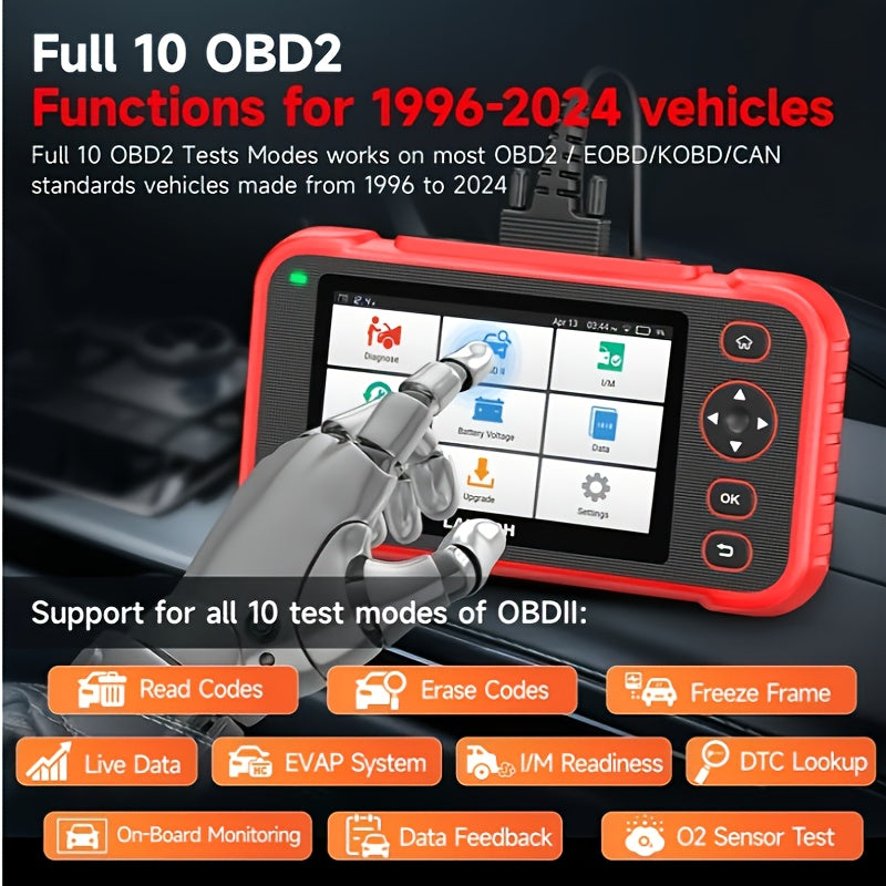 OBD2 Scanner – Autodiagnose Tool – Foutcode Lezer – ABS Scanner – Airbag Scanner – Lees en Wis Motor- & Transmissiefoutcodes – Live Dataweergave