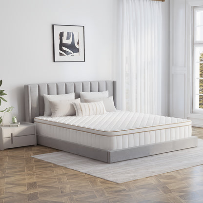 Matras – Pocketveringmatras – Tweepersoonsmatras – Koudschuimmatras – 7-zones matras – 140x200 cm – Medium Stevig – Comfortfoam Hoogwaardige Vulling