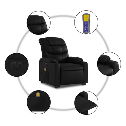 Elektrische Sta-op Stoel – Sta-op Fauteuil – Relaxstoel – Verstelbare Relaxfauteuil – Massagefauteuil – Handmatig Verstelbaar – Vibratiefunctie – Elektrische Liftfunctie