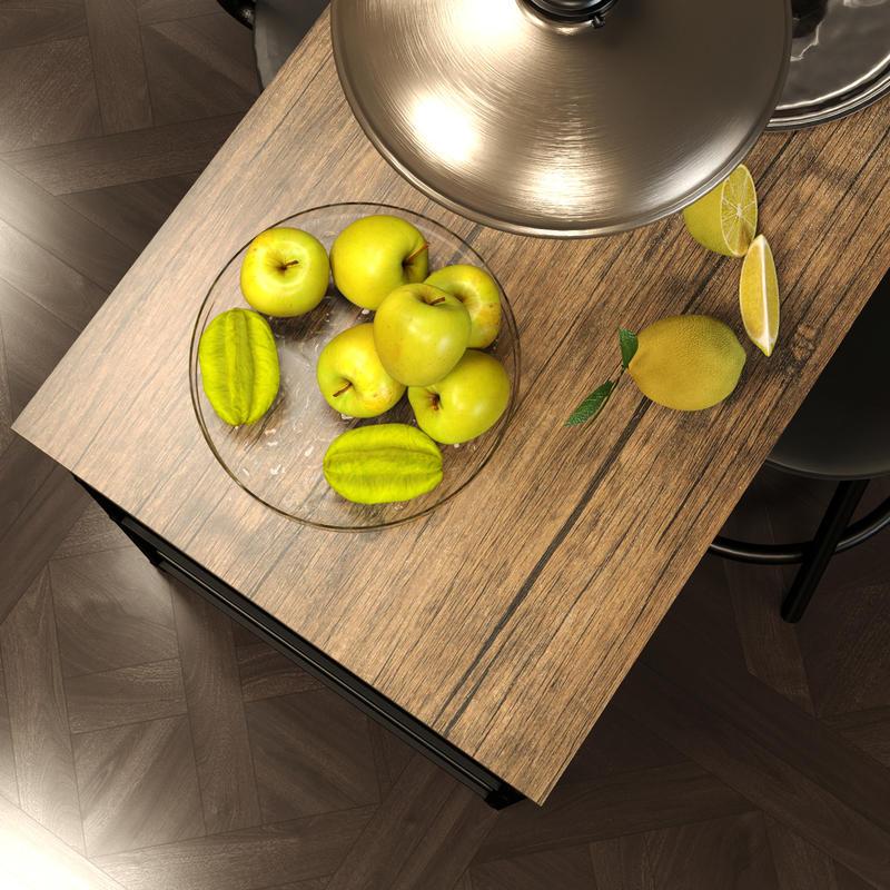 3-in-1 Barset – Bartafel – Hoogtafel – Bistroset – Eethoek – Ruimtebesparend – Stevig MDF en Metaal – Inclusief 2 Comfortabele Stoelen met Kussens
