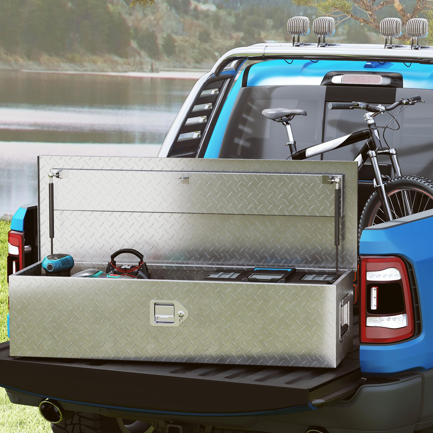 Aluminium Opbergbox – Gereedschapskist – Opslagbox – Opbergkist – Transportbox – Robuust En Lichtgewicht – Waterdicht Met Slot