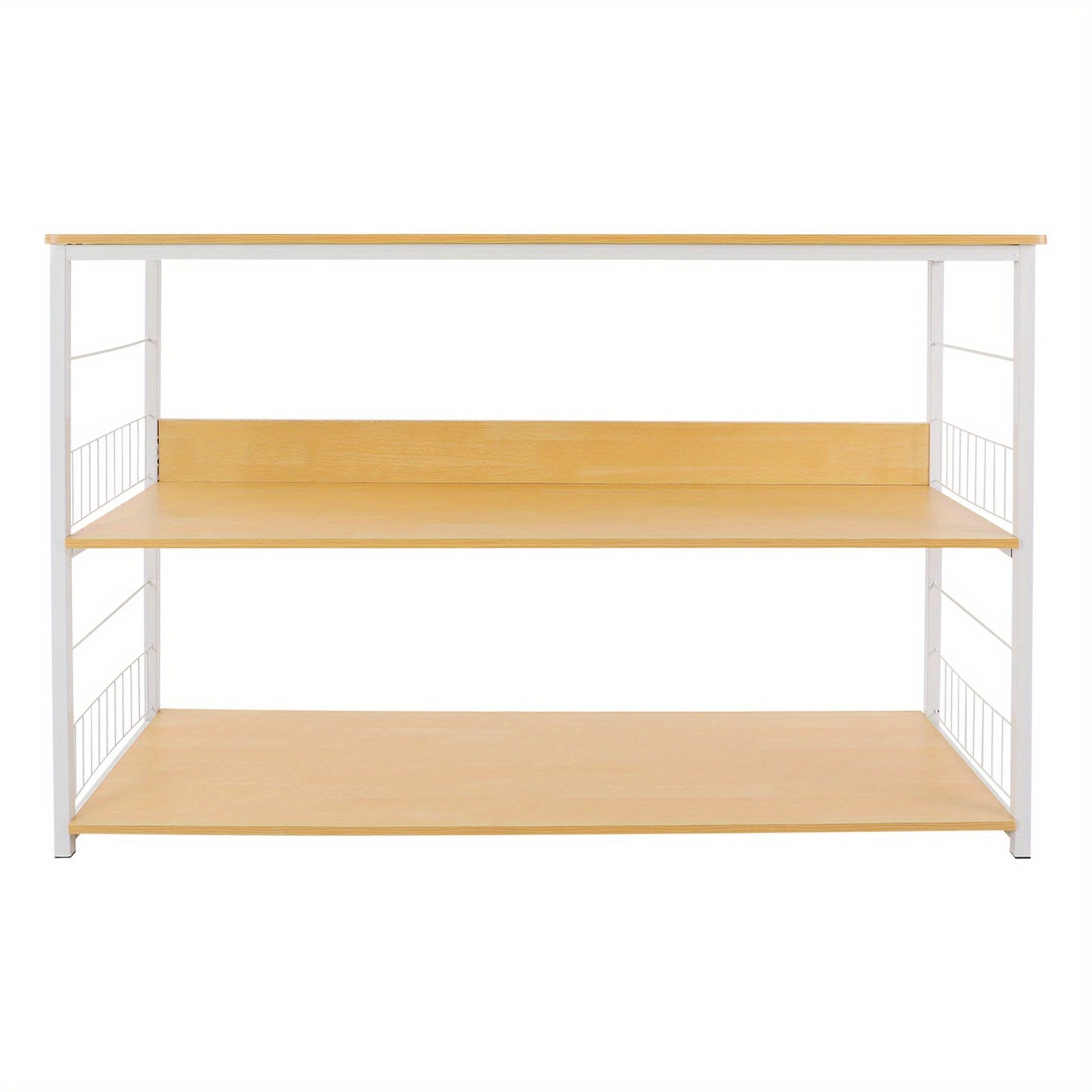 Modern Floor-Standing Bookshelf Double-Tier Storage Unit Multi-Functional Storage Cabinet Suitable for Dorms, Apartments, Classrooms, Offices, and More 35cm Shelf Spacing, Utility Racks