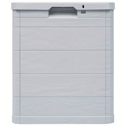 Tuinberging – Tuinbox – Buitenopslag – Opbergbox – Tuinkast – 90 Liter Inhoud – Weerbestendig Kunststof Met Houtlook