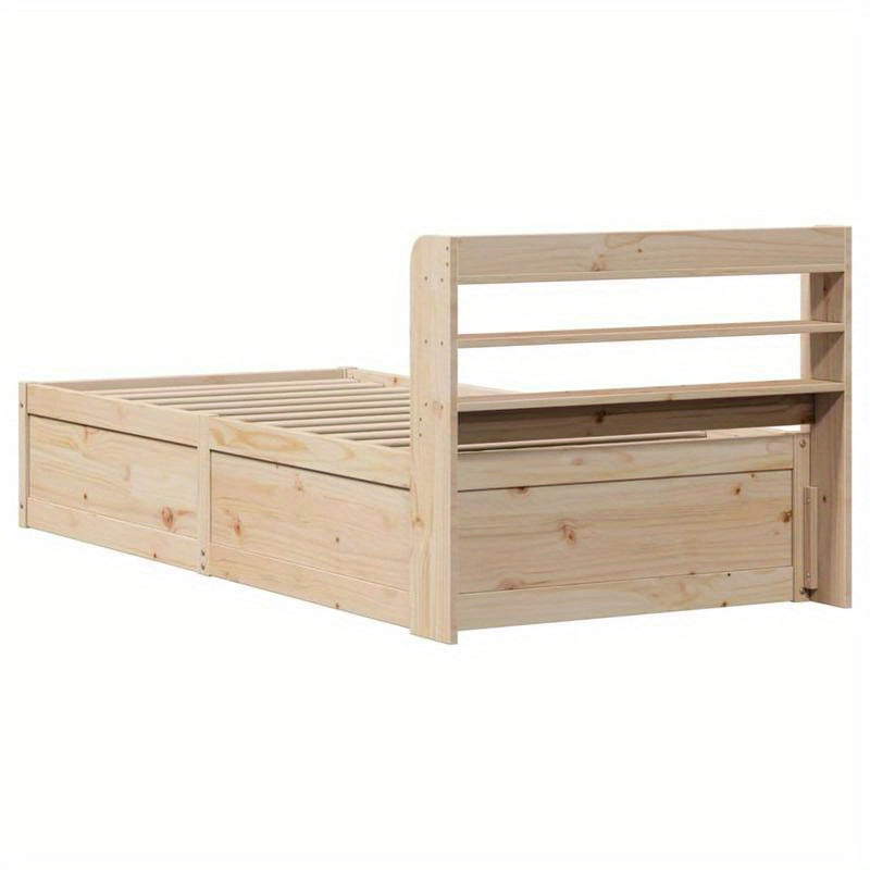 Bedframe – Huisbed – Eenpersoonsbed – Bedbodem – Slaapbank – Marrone – Massief Dennenhout – 90x190 cm – Stevig & Duurzaam
