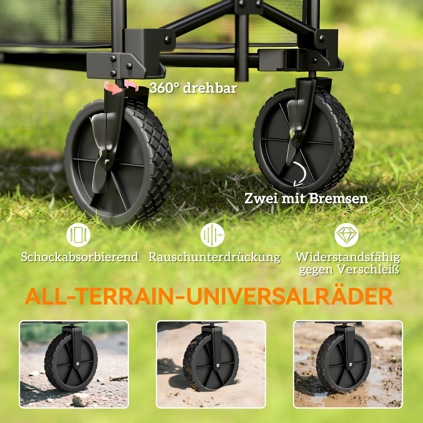 Dubbeldek Transportkar – Trolley – Vervoerswagen – Opvouwbare Kar – Tuinkar – 200 kg Laadvermogen – Waterbestendig 600D Oxford Stof