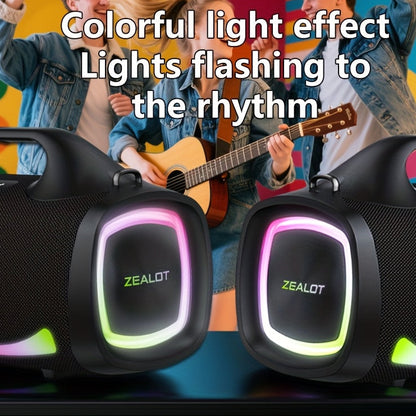 Draadloze Speaker – Bluetooth Speaker – Portable Speaker – Muziekbox – Luidspreker – Zwart – Lange Batterijduur 24000mAh – Waterbestendig IPX5 met RGB Display