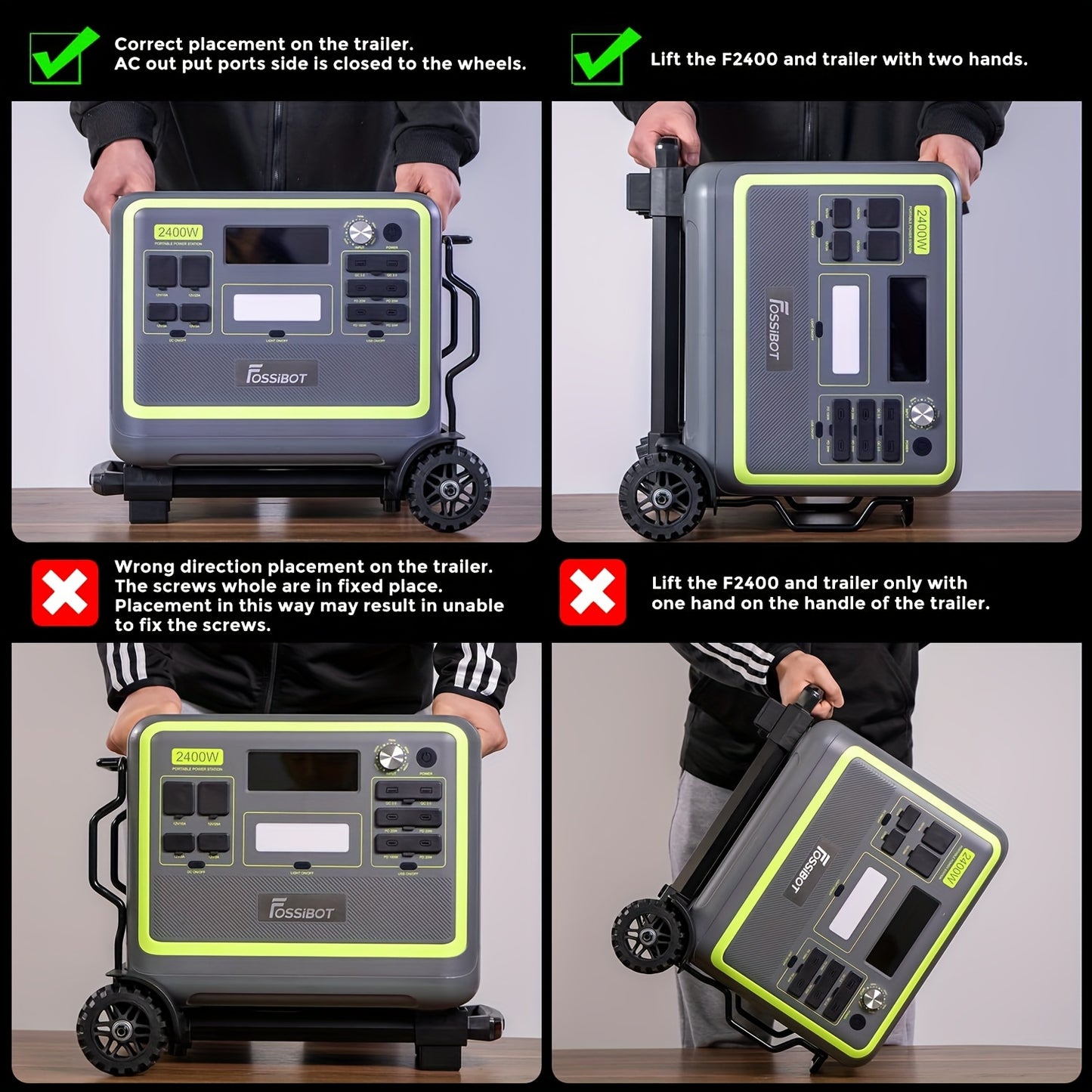 Draagbare Stroomgenerator – Powerstation – Mobiele Generator – Noodstroomvoorziening – Camping Accu – 2048Wh Capaciteit – 2400W Hoog Vermogen – Groen
