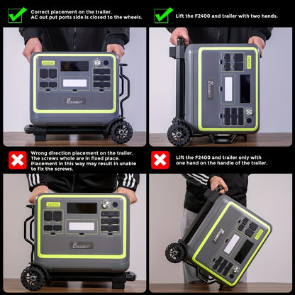 Draagbare Stroomgenerator – Powerstation – Mobiele Generator – Noodstroomvoorziening – Camping Accu – 2048Wh Capaciteit – 2400W Hoog Vermogen – Groen