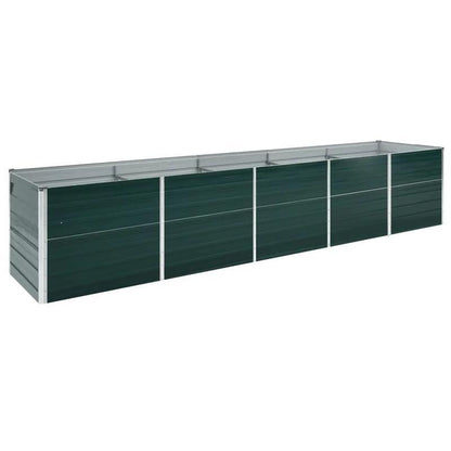 Bloemenrek – Plantenrek – Plantenstandaard – Plantentafel – Bloementrap – Gegalvaniseerd Staal – 400x80x45 cm – Weerbestendig – Groen