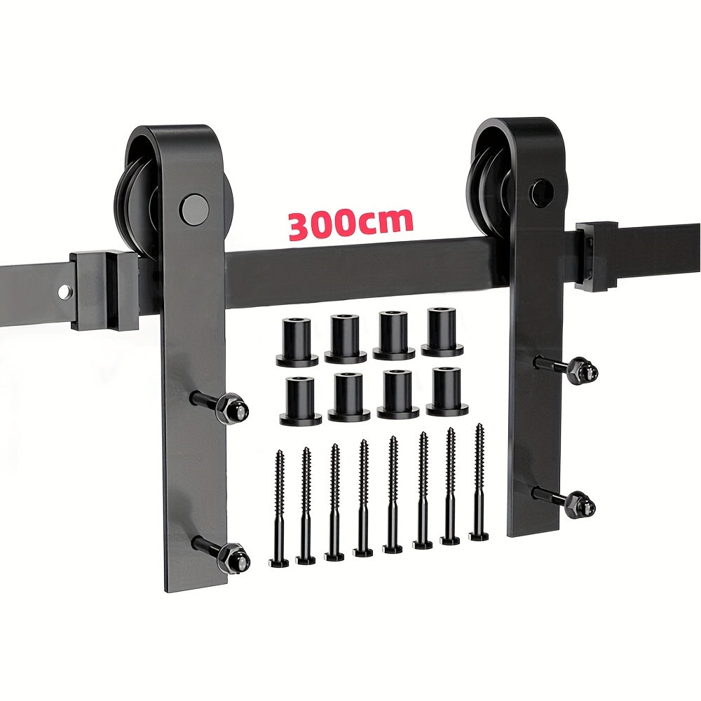 Schuifdeurbeslagset – Schuifdeurrails – Schuifdeursysteem – Schuifdeurkits – Deurbeslag 10ft/300cm – Zwaar Belasting – Geruisloos Schuiven