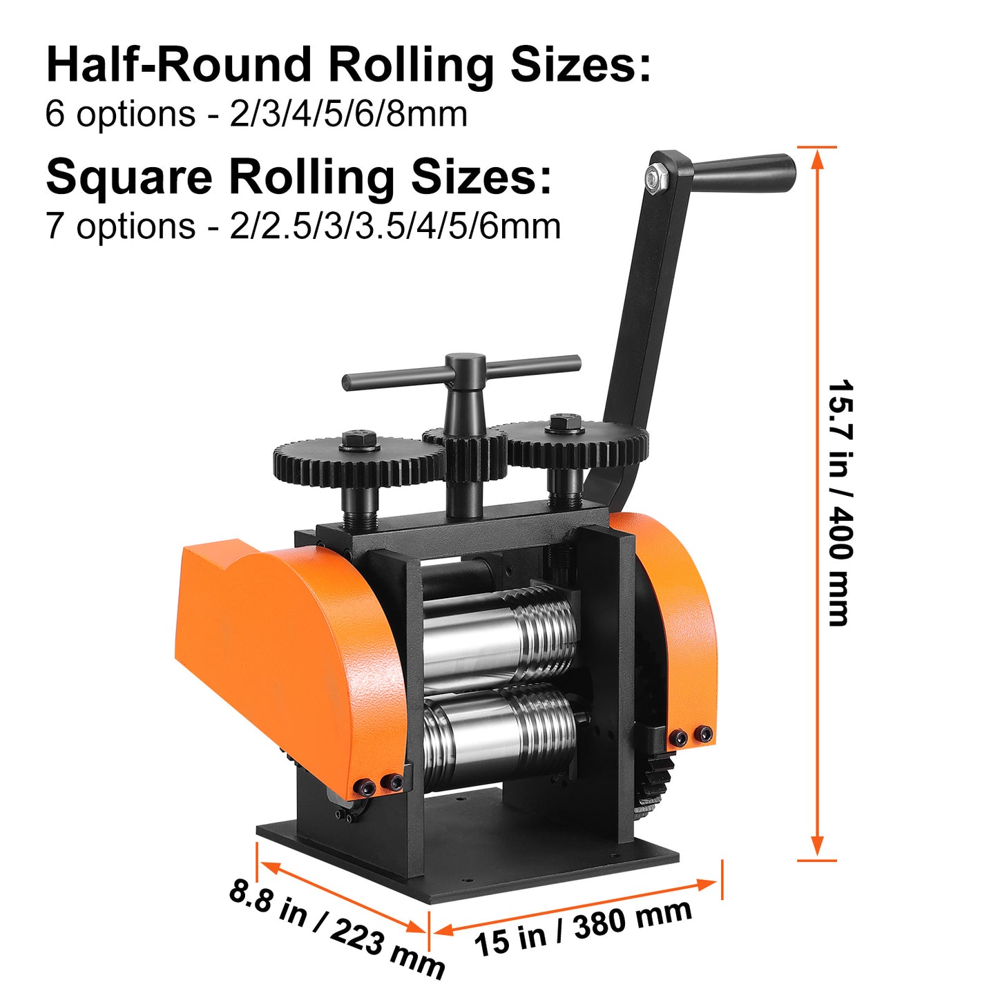 Rolmolen – Rolmachine – Metaalpers – Sieradenpers – Metalen Vormer – 3-in-1 Multifunctioneel – Instelbare Persdikte 0-6 mm