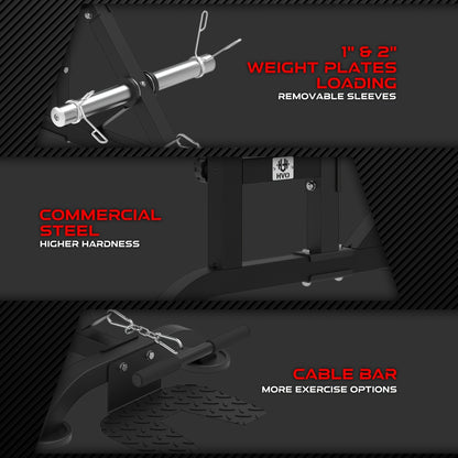 Dipmachine – Dips Station – Krachtstation – Pull Up Bar – Dip Station – Plate Loaded – Robuust IJzer – Compact Ontwerp