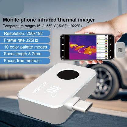 Warmtecamera – Warmtebeeldcamera – Thermische Camera – Infrarood Camera – Warmtemeter – 256x192 Resolutie – USB Aansluiting Metalen Behuizing