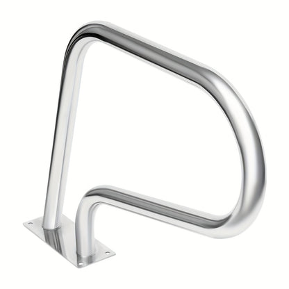 Handrail Zwembad – Zwembadrail – Poolrail – Poolhandgreep – Zwembadbeugel – Roestvrij Staal 304 – Neopreen Antislip Grip – Max 120 kg Belastbaar – Zilver