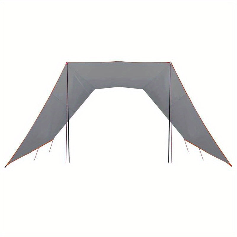Tent Fly – Tentzeil – Luifel – Kampeertent Overkapping – Outdoor Schaduwdoek – Grijs – Groot Formaat 302x240x240 cm – UV Bescherming & Waterdicht Polyester