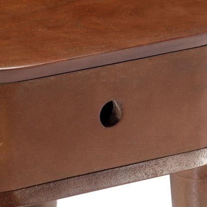 High-quality Nachtkastje 50x35x55cm Massief Acaciahout, Nightstand Storage, Bedside Table, Solid Wood Nightstand, Minimalist Design, Durable Nightstand, Compact Nightstand, Bedroom Essentials, Spacesaving Furniture