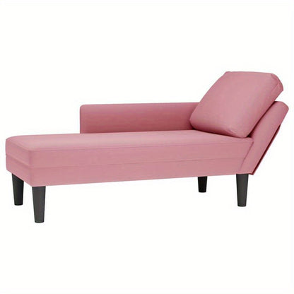 Chaise Longue – Chaise Lounge – Fauteuil – Recliner – Loungebank – Luxe Fluwelen Bekleding – Stevig Houten & Metalen Frame