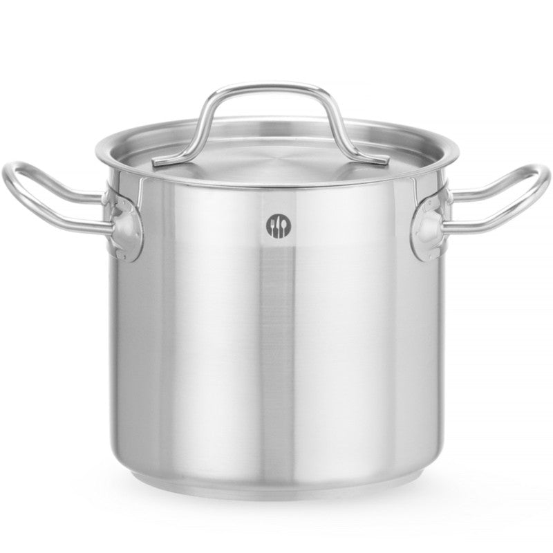 Professional Line High Pot with Lid, Sandwich Bottom, 95L, Diameter 500 x 500 mm - Hendi 833025 - QUORE