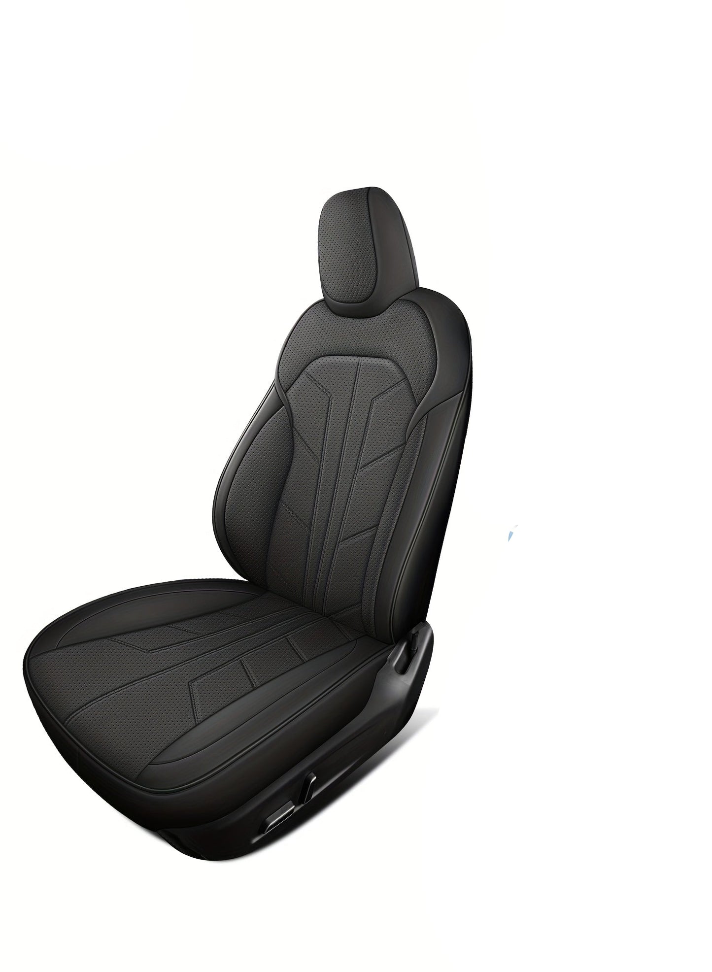 Stoelbekleding – Stoelhoes – Autostoelbekleding – Autostoelhoes – Stoelbescherming – PU Leder – Ademend 3D-Honingraatmateriaal – Universele Pasvorm Voor Tesla 5-Zits