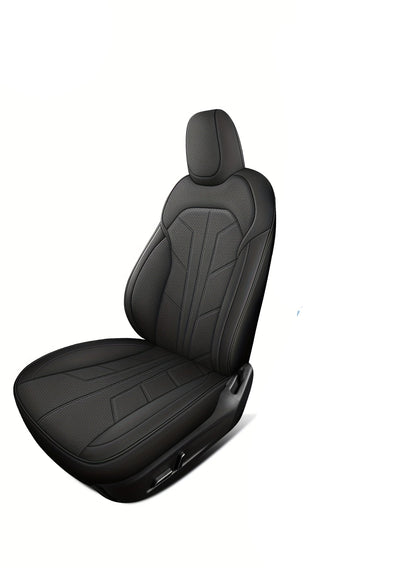 Stoelbekleding – Stoelhoes – Autostoelbekleding – Autostoelhoes – Stoelbescherming – PU Leder – Ademend 3D-Honingraatmateriaal – Universele Pasvorm Voor Tesla 5-Zits