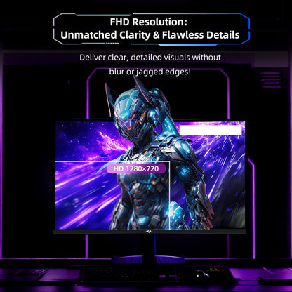 24 inch Curved Gaming Monitor – PC Monitor – Gaming Scherm – Gaming Display – GAMING beeldscherm – 240Hz Verversingssnelheid – 1ms Reactietijd