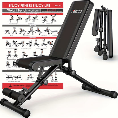 Fitnessbank – Halterbank – Trainingsbank – Bench Press Bank – Gewichthefbank – Verstelbaar in 4 standen – Draagvermogen tot 317,5 kg – Inklapbaar met autolock-systeem