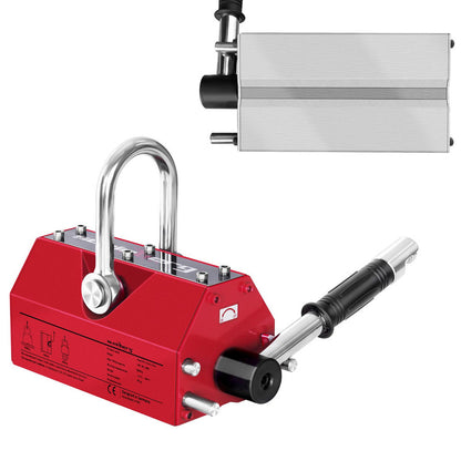 Magnetische Hijsgrijper – Hefklem – Grijper – Hijsblok – Magneetlift – Handmatige Bediening – Draagvermogen 2000 kg