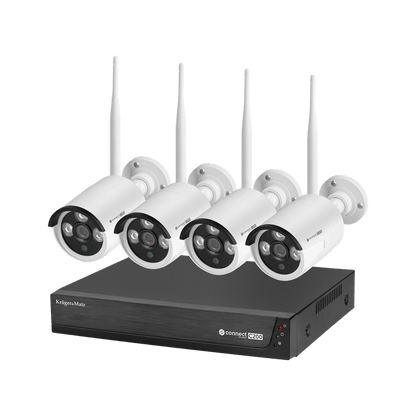 Beveiligingscamera Set – Camerabewaking – Bewakingscamera – Wifi Beveiligingscamera – IP Camera – 4 Full HD Camera's – Infrarood Nachtzicht 30 Meter
