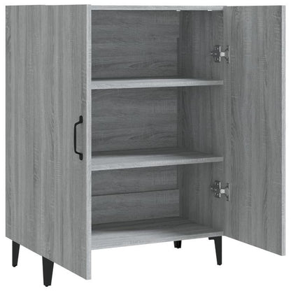 Sideboard 70x34x90cm processed wood gray sonoma oak colored Removable storage practical